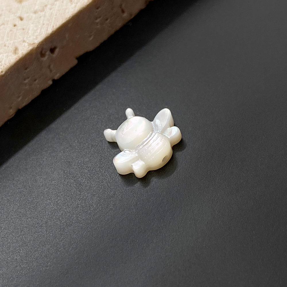 Honeybee shell charm