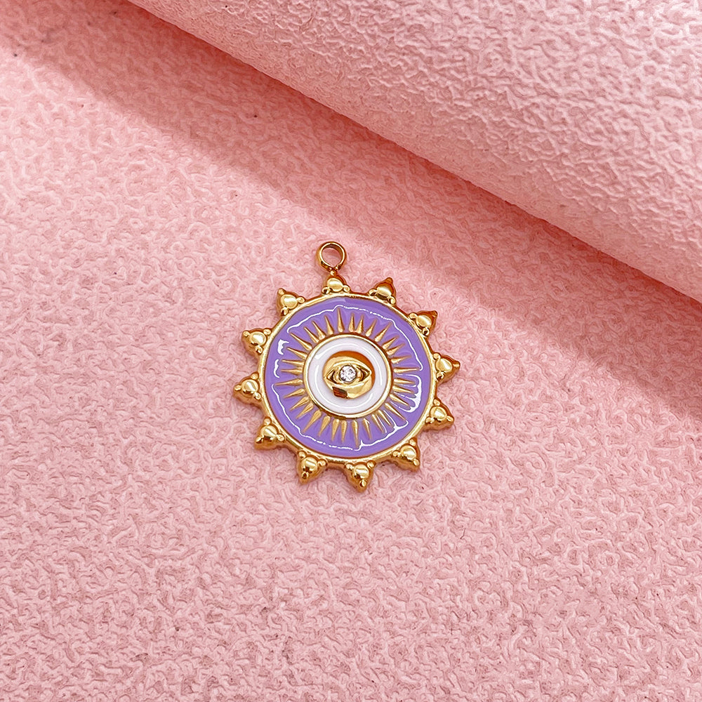 51283 Enamel evil eye charm