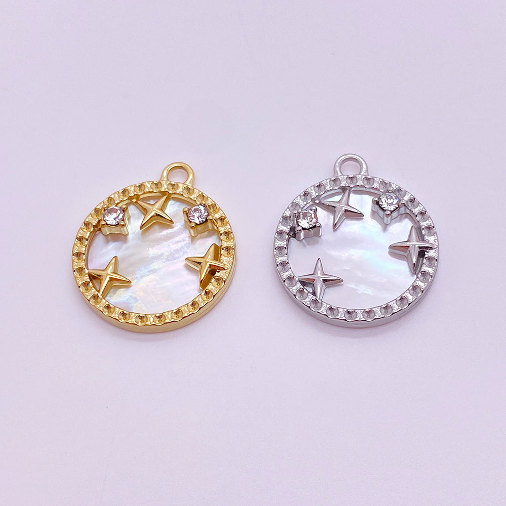 5685 Star shelll charm