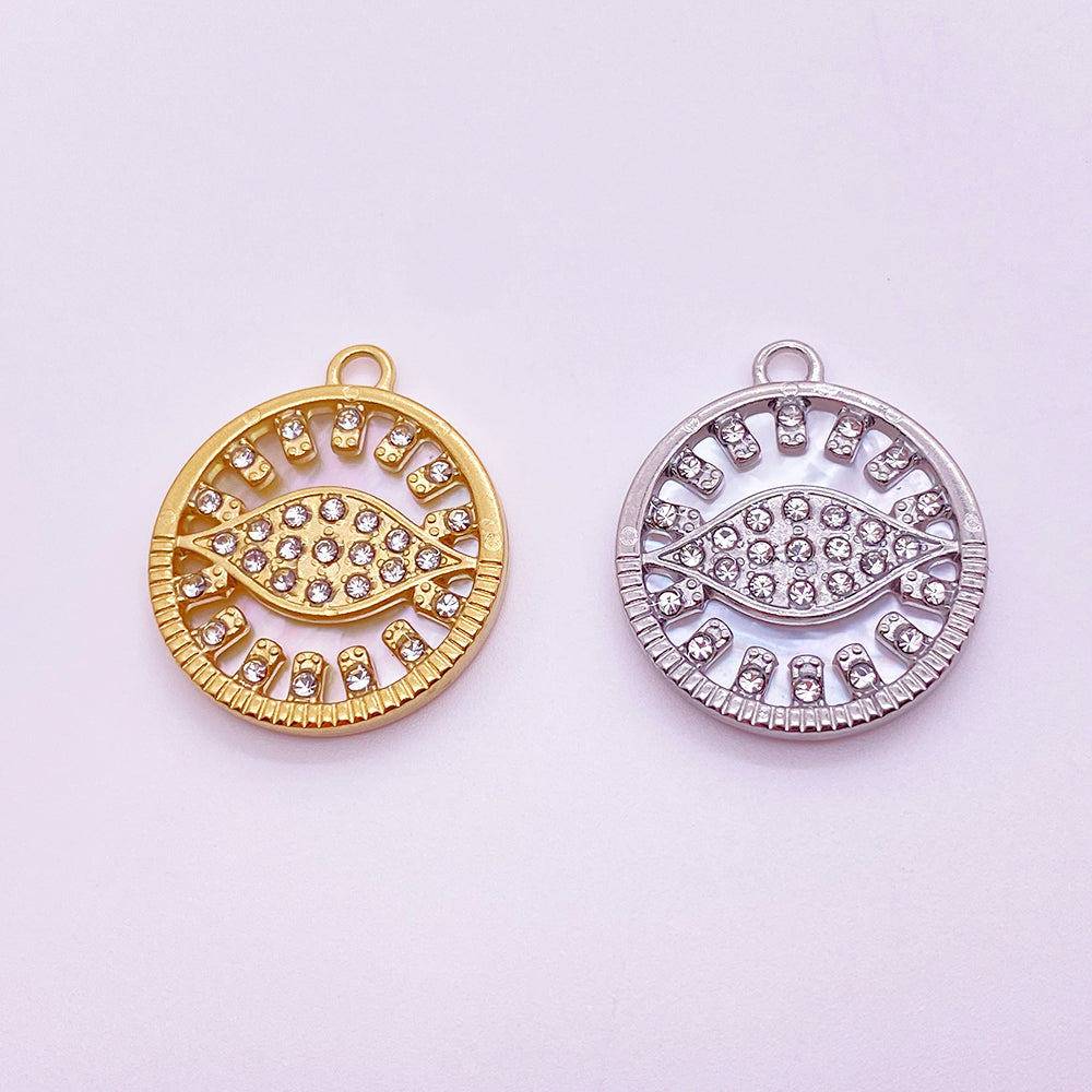5684 Evil eye shell charm