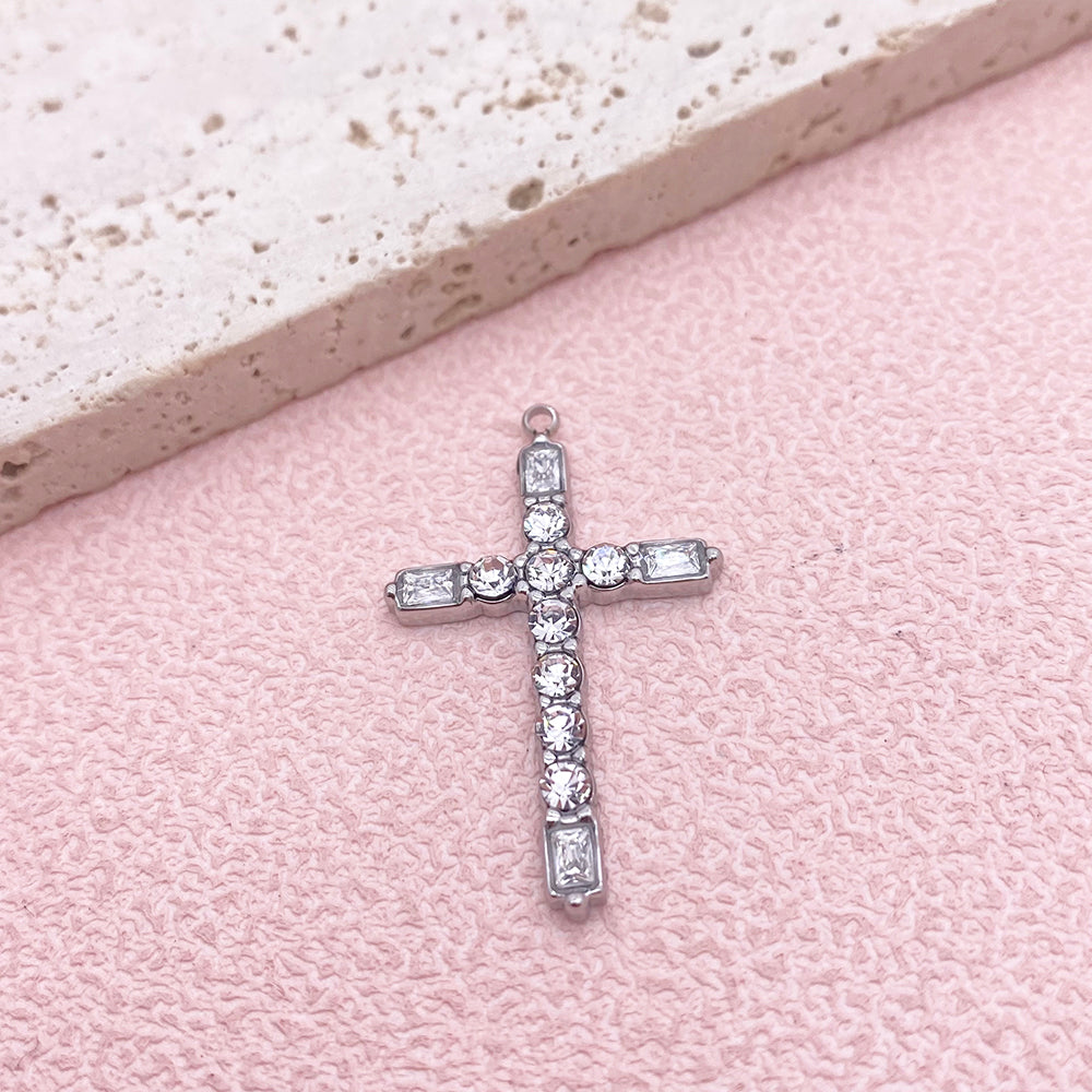 51139 Diamond Cross Charm