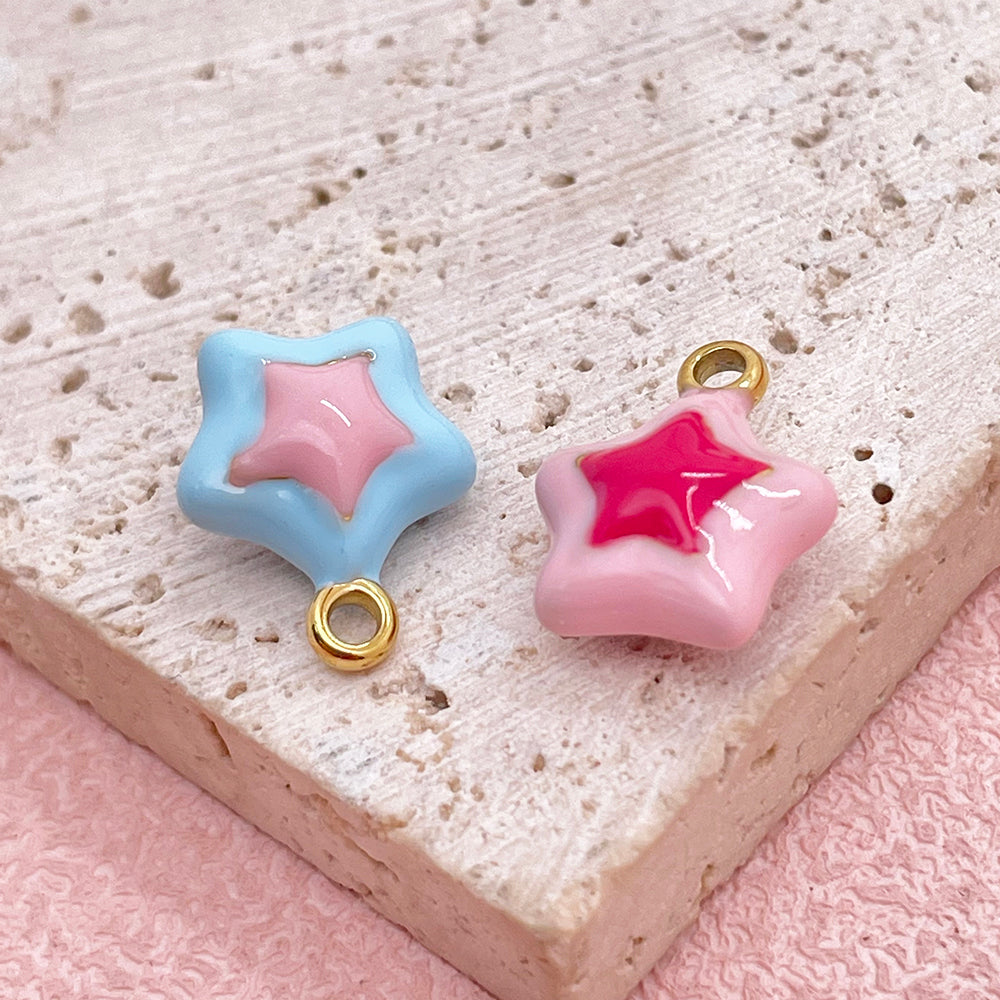 51320 Enamel star charm