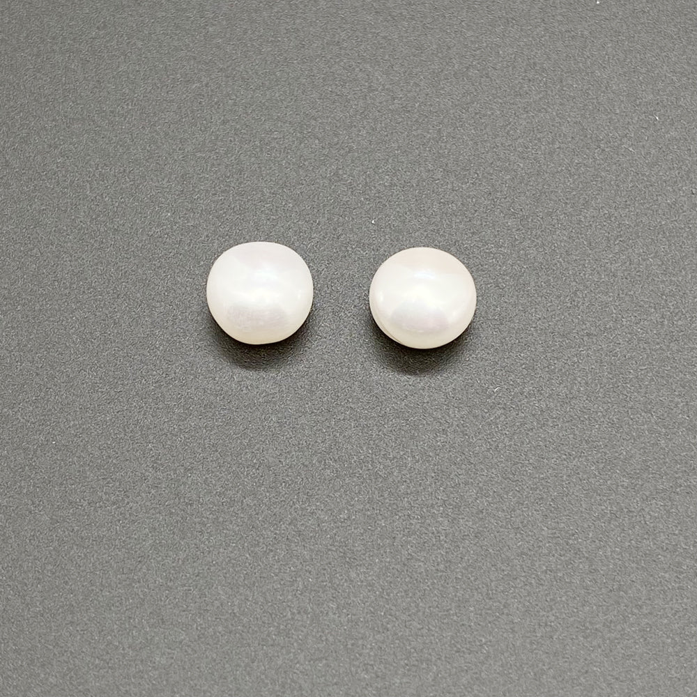 AAA Oblate Freshwater pearl by Pair