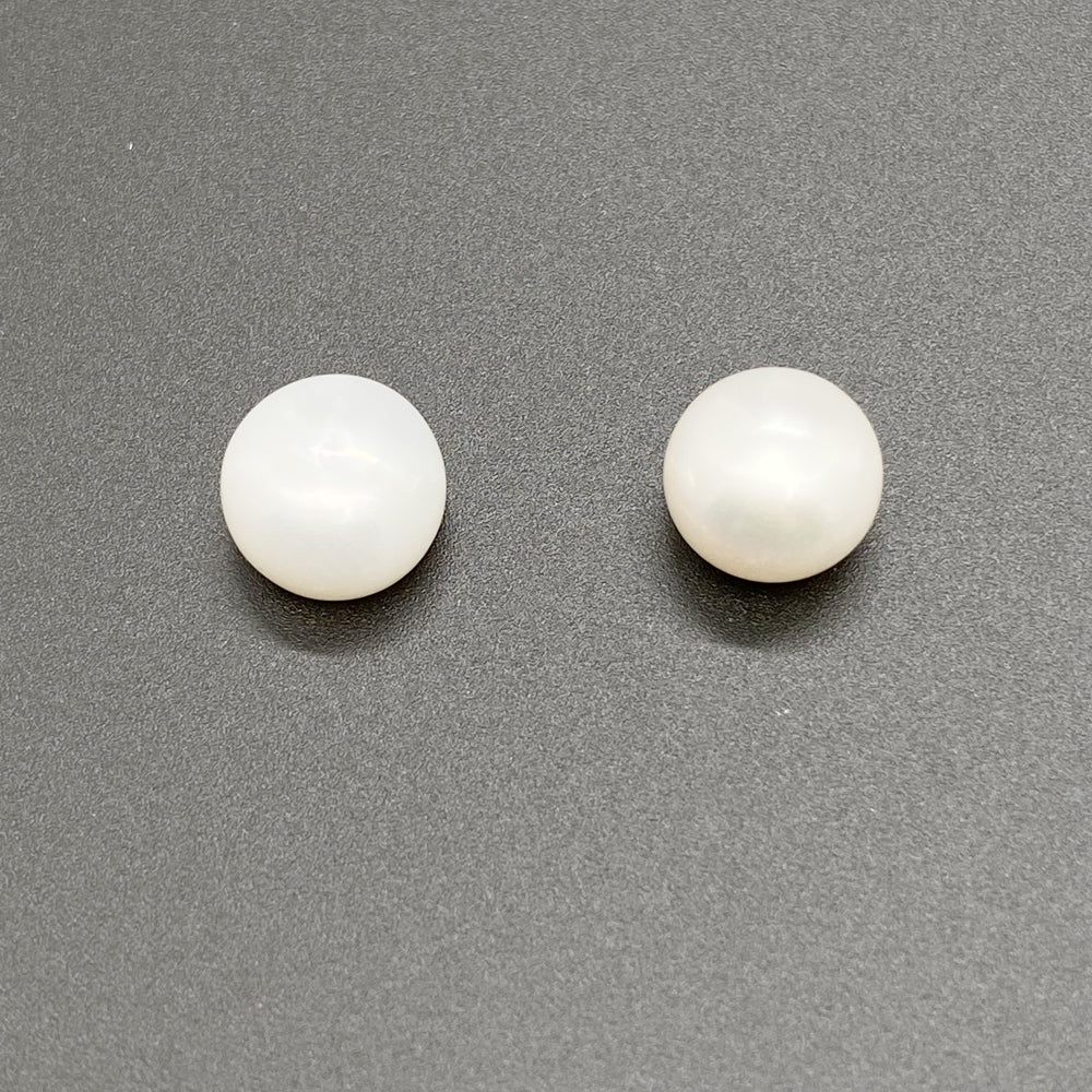 AAA Oblate Freshwater pearl by Pair