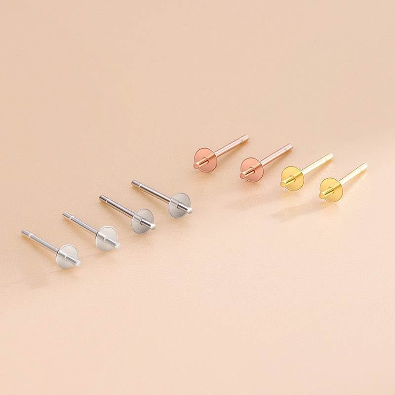 1Pair S925 Sterling sliver earring stud