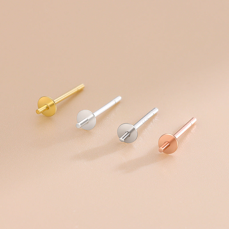 1Pair S925 Sterling sliver earring stud
