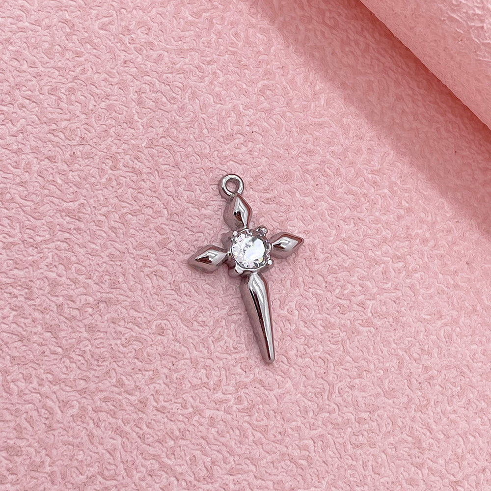 51301 Diamond cross charm