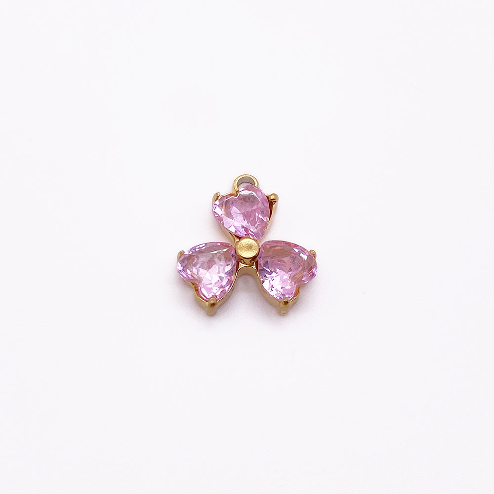 5674 zircon clover charm