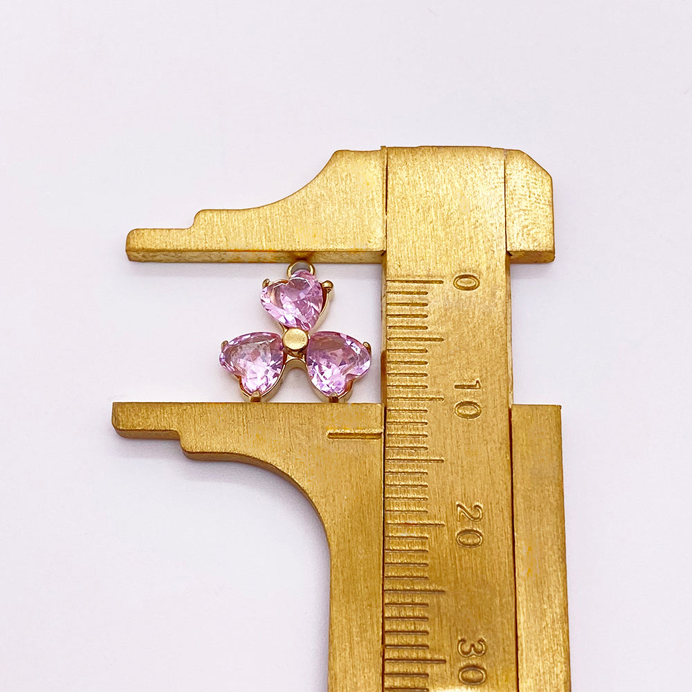 5674 zircon clover charm