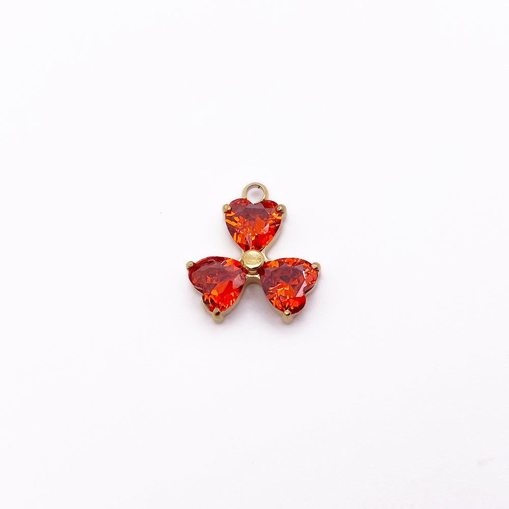 5674 zircon clover charm