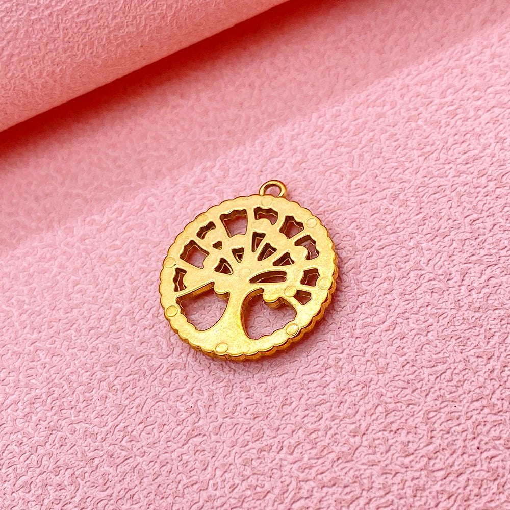 Tree diamond charm