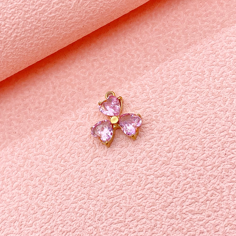 5674 zircon clover charm