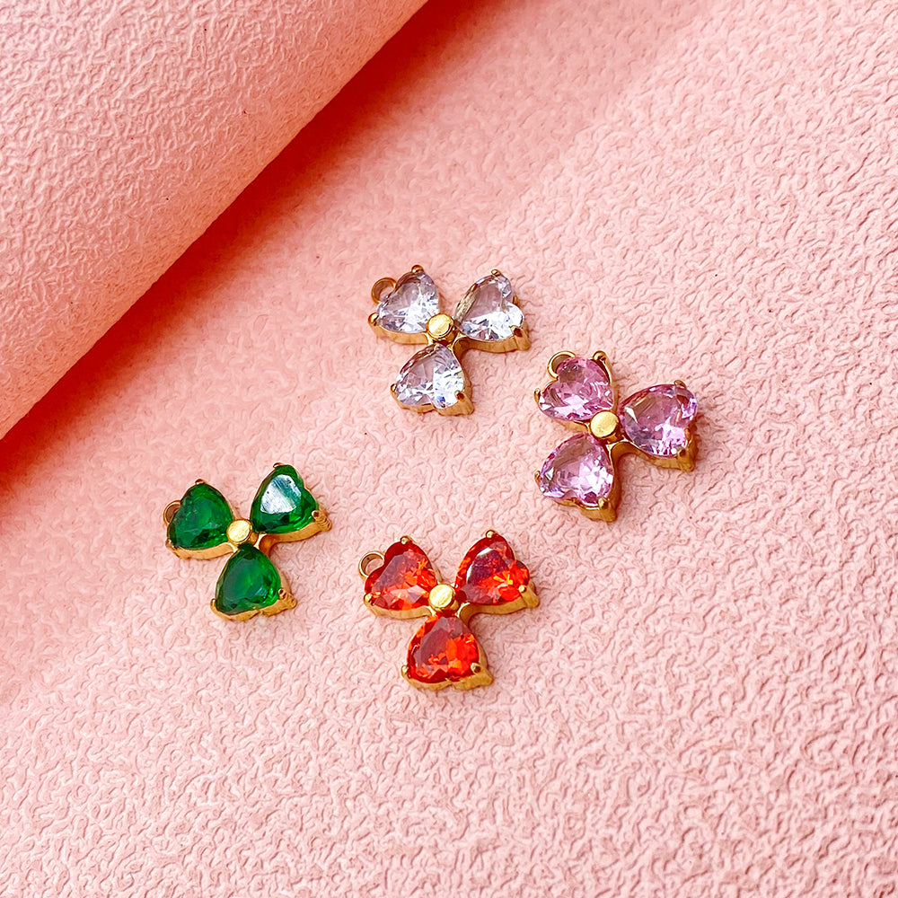 5674 zircon clover charm