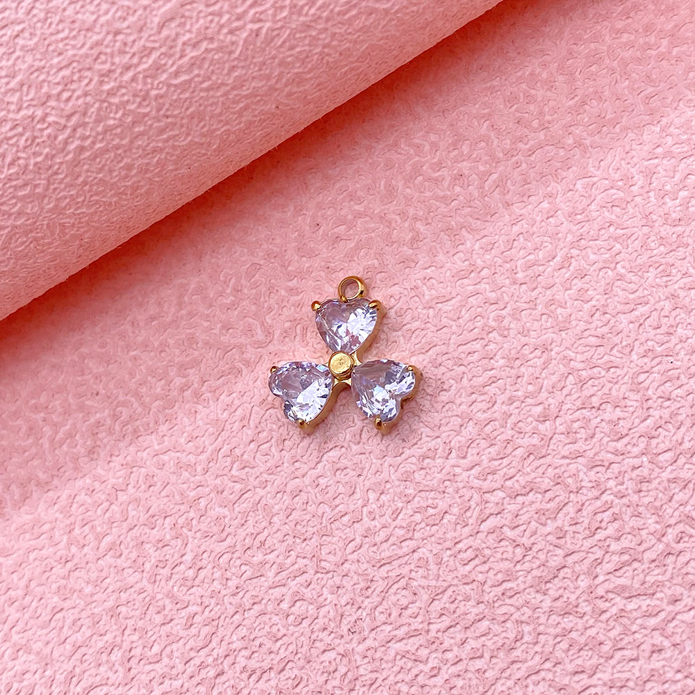 5674 zircon clover charm