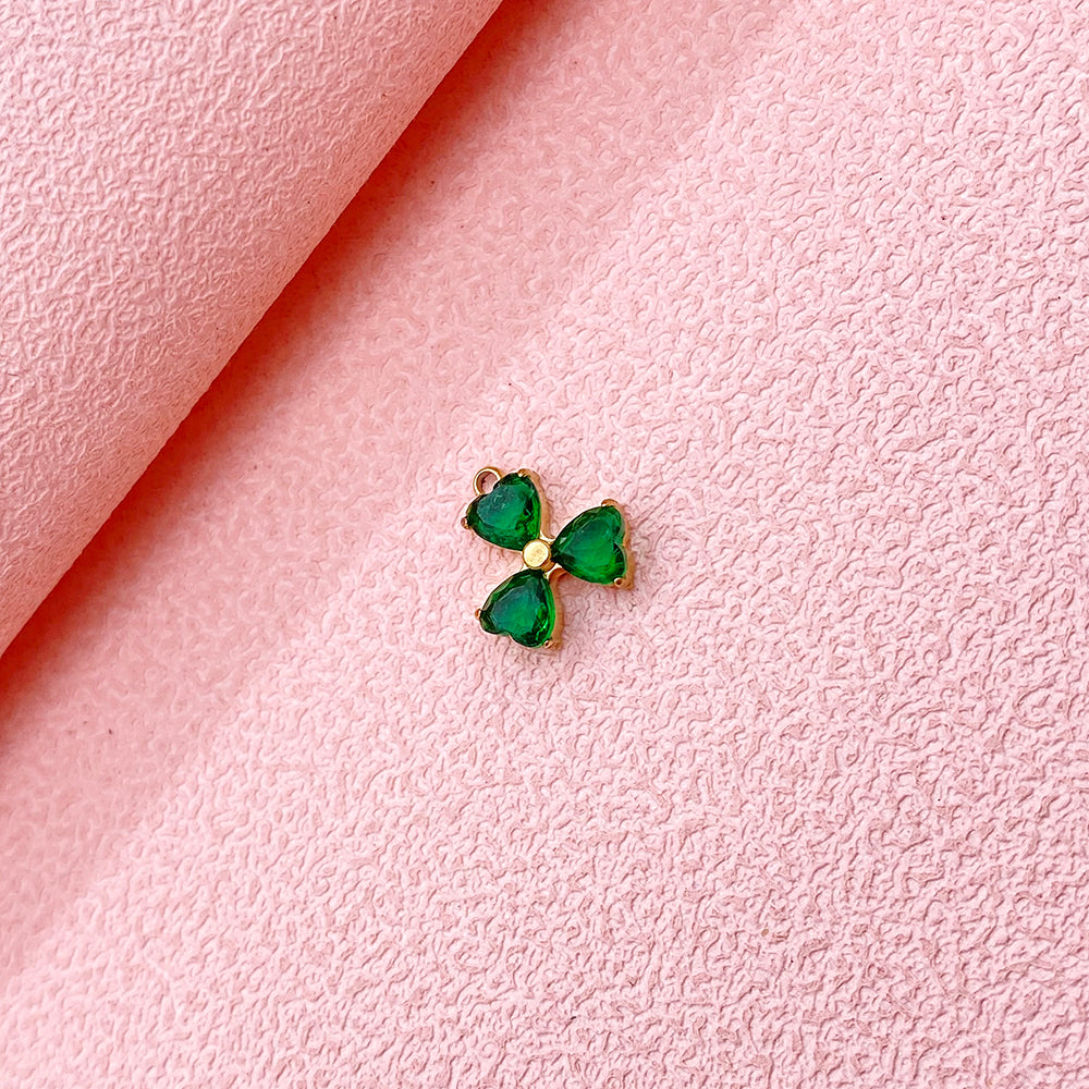 5674 zircon clover charm