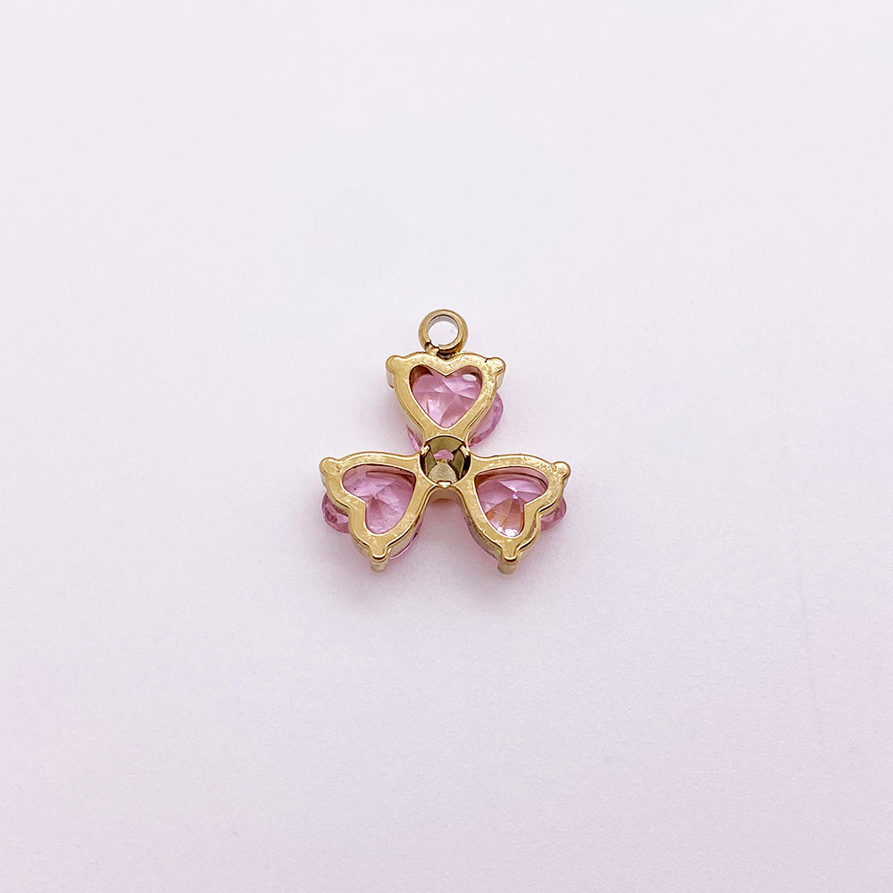 5674 zircon clover charm