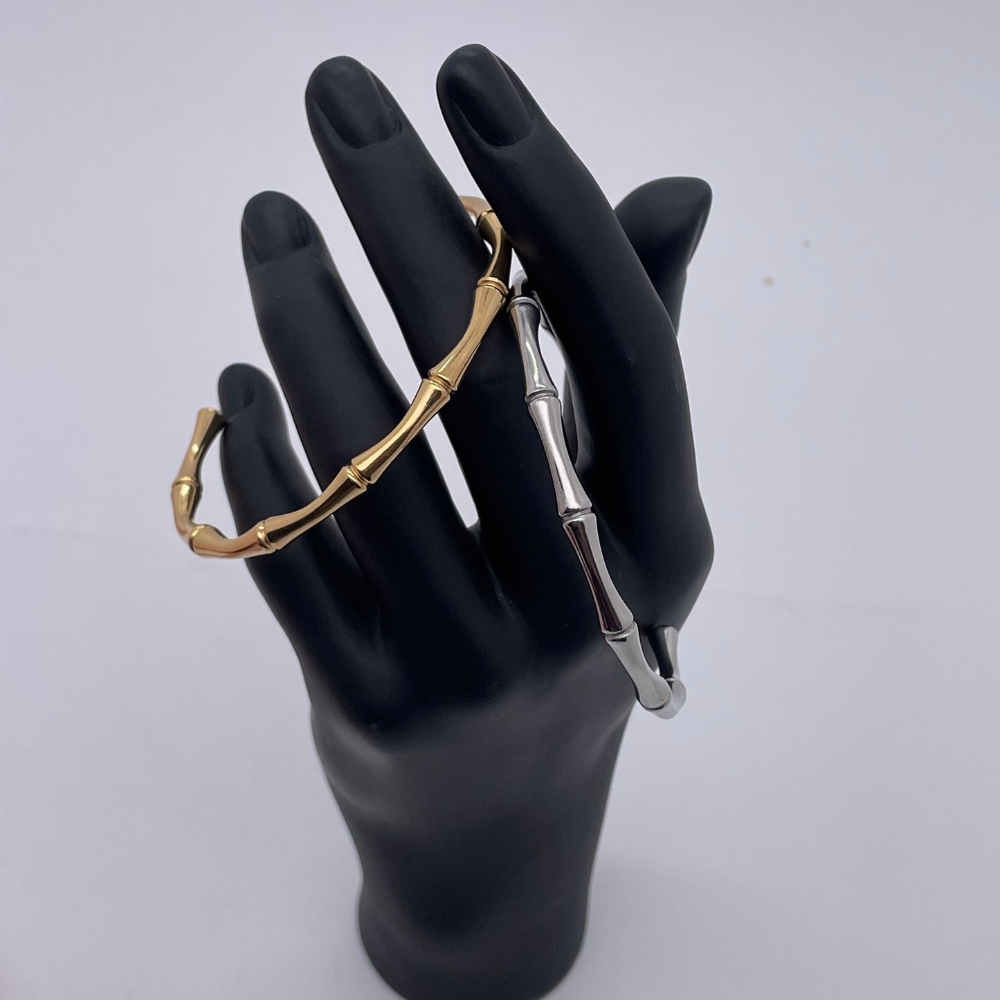 Half-open bamboo joint bracelet