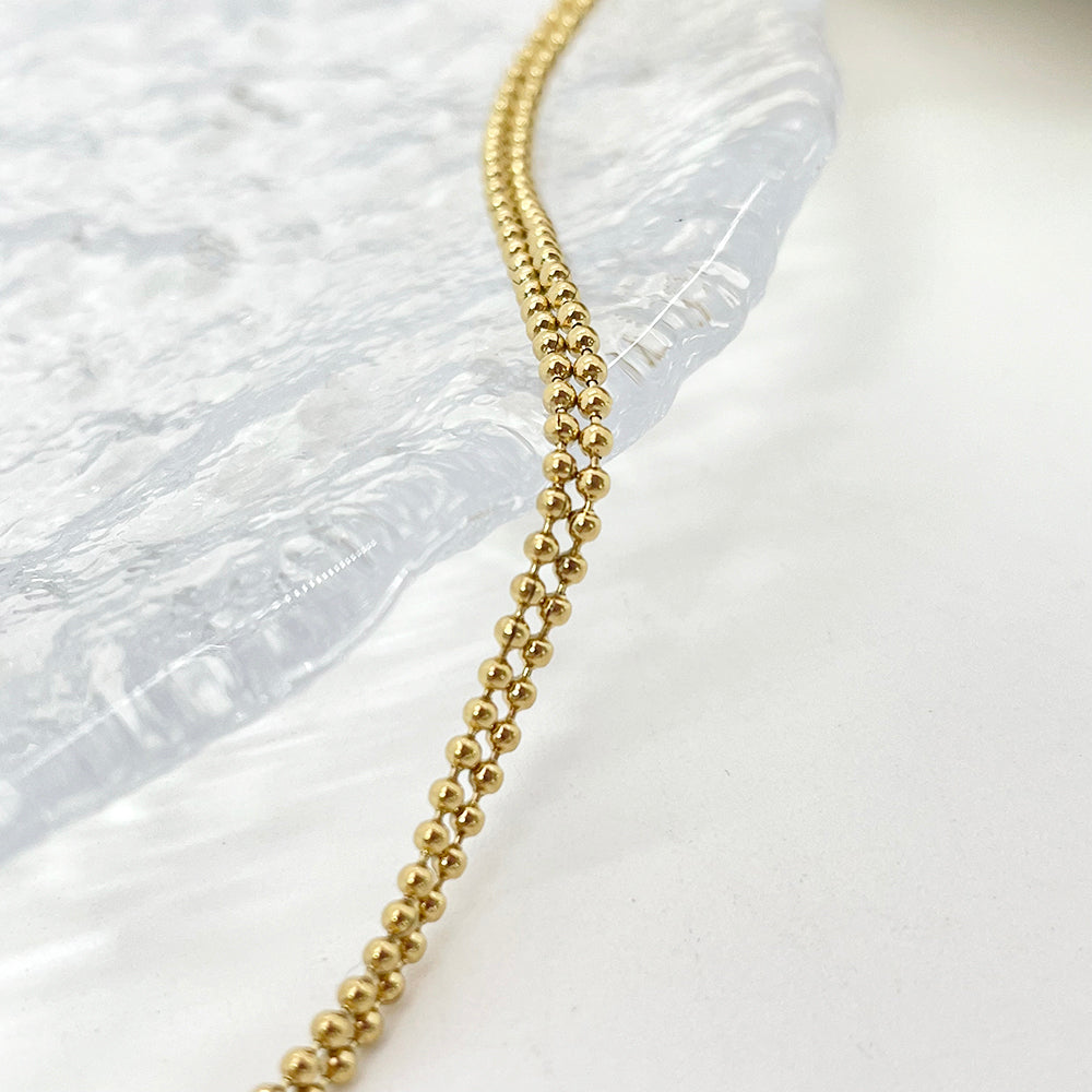C577 3mm Double beads chain