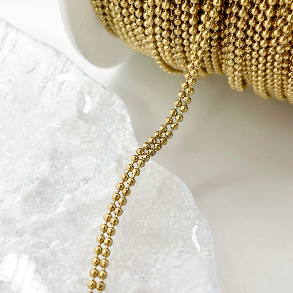 C577 3mm Double beads chain