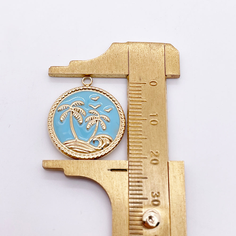 5951 Coconut tree charm