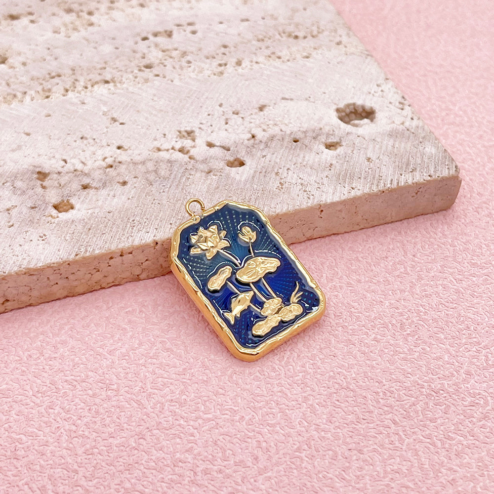 5927 Lotus Flower Charm