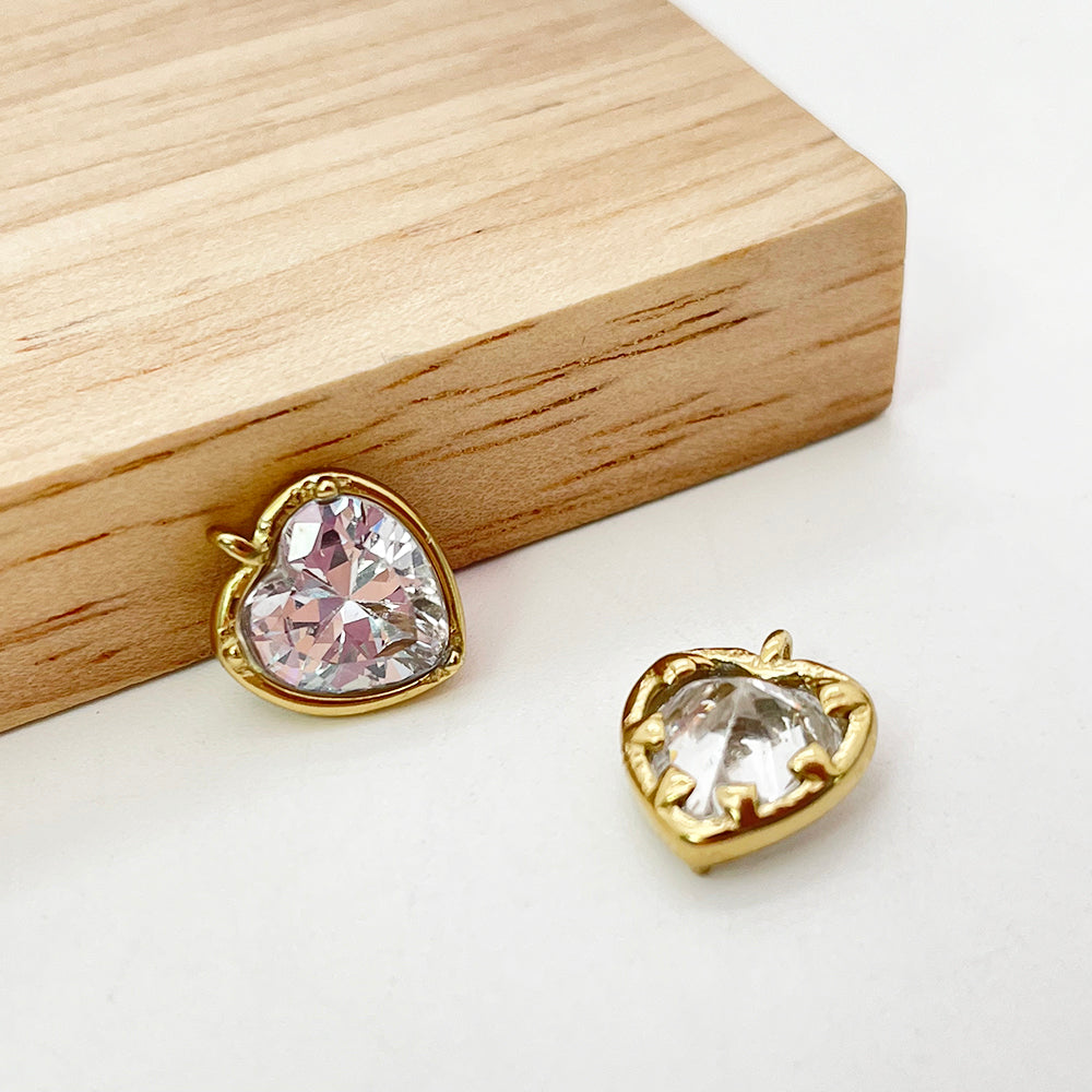 51890 Diamond Heart Charm