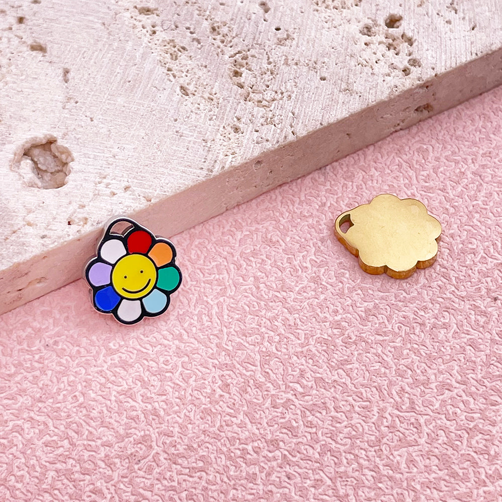 Smile Flower Charm
