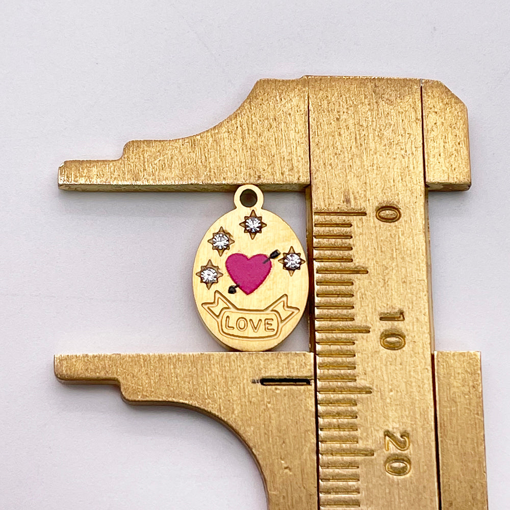 51168 Love Heart charm
