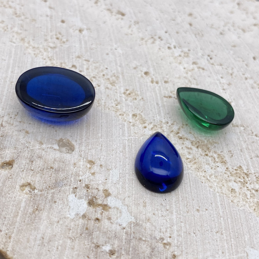 10*14mm Blue Spinel Drop Cobochon