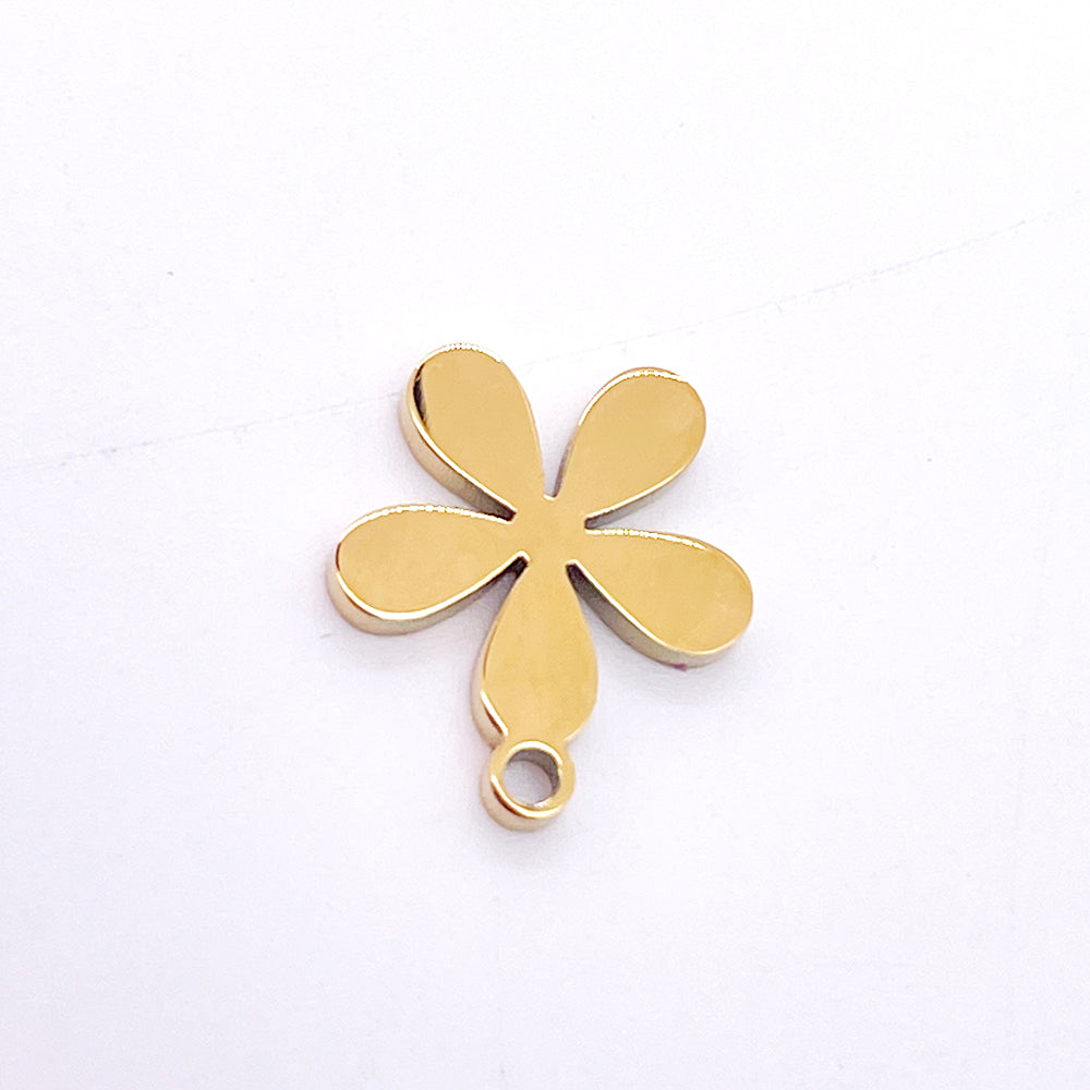 Pink flower charm