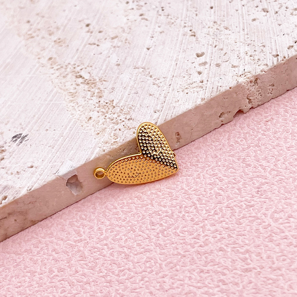 0623 Diamond heart charm