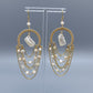 Baroque pearl Long Drop Earring,Boho Style Unique Design jewelry