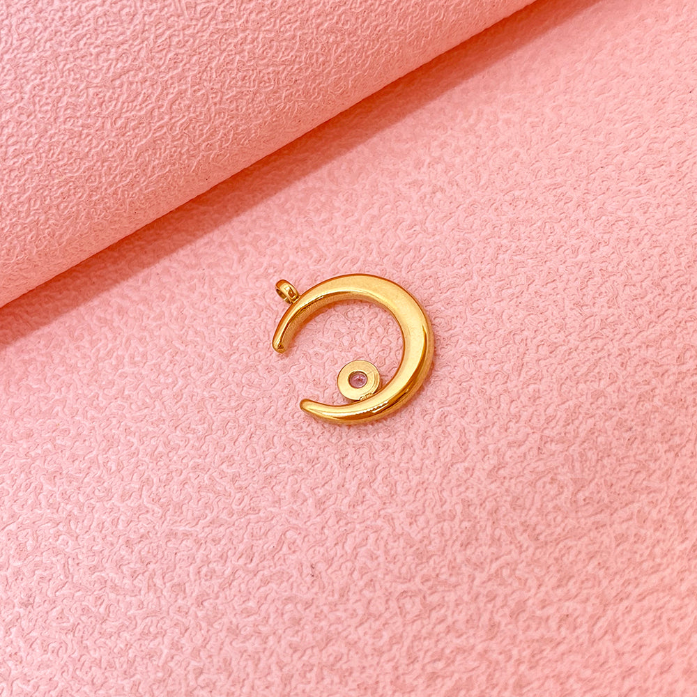 PC431 Crystal moon charm