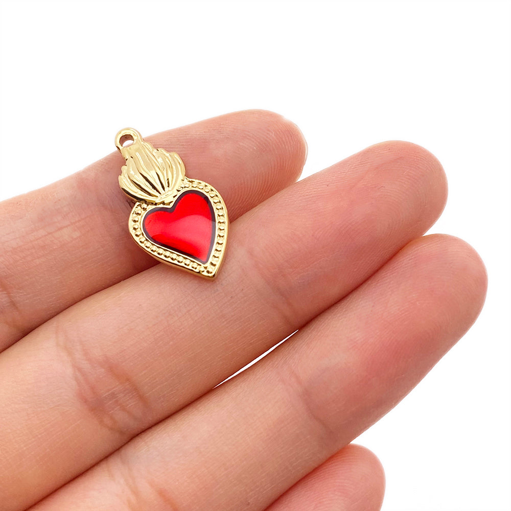 5712 Sacred heart charm
