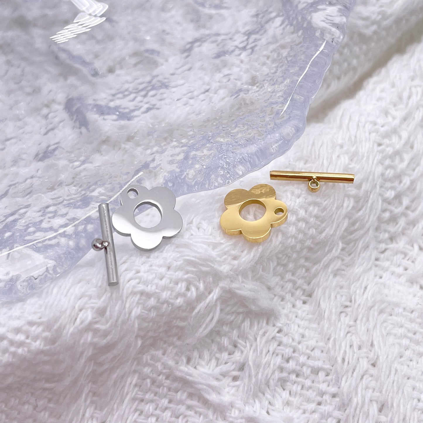 8mm Flower OT Clasp