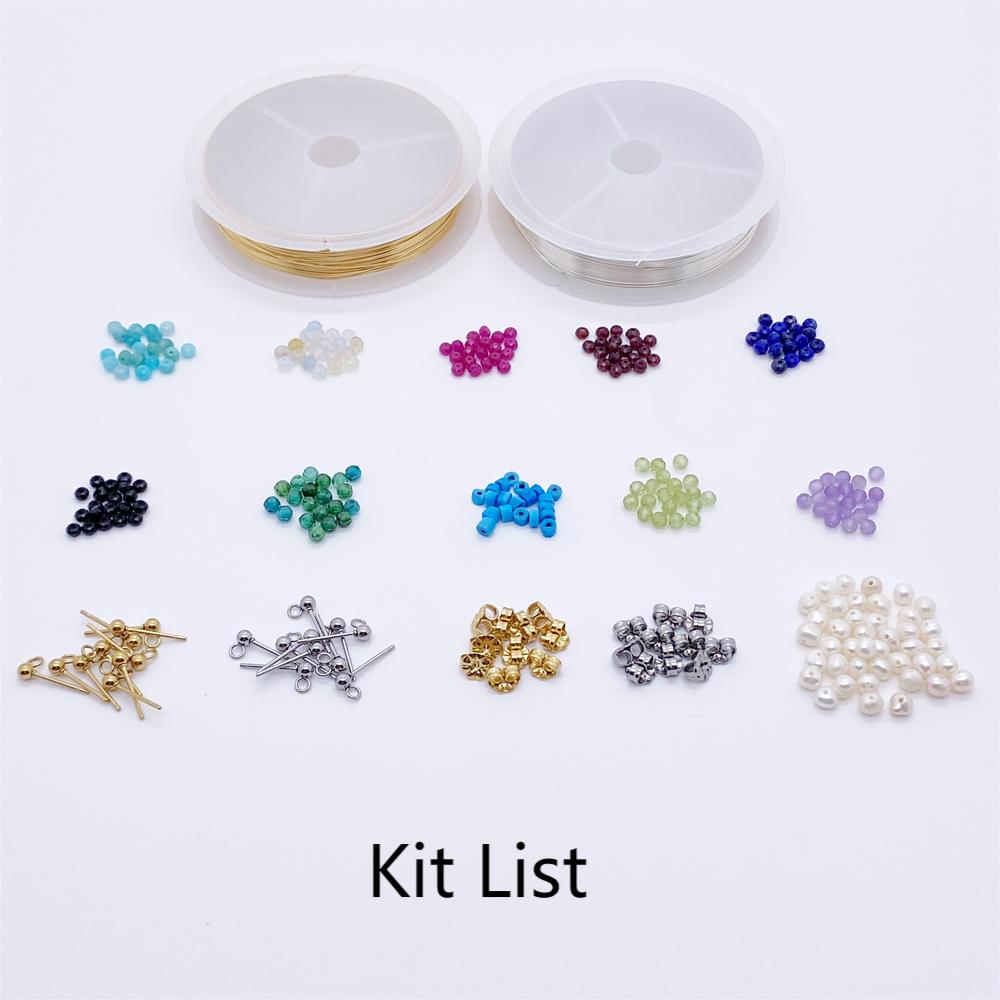 Earring Diy Kit E419 Multi Color Crystal earring kit