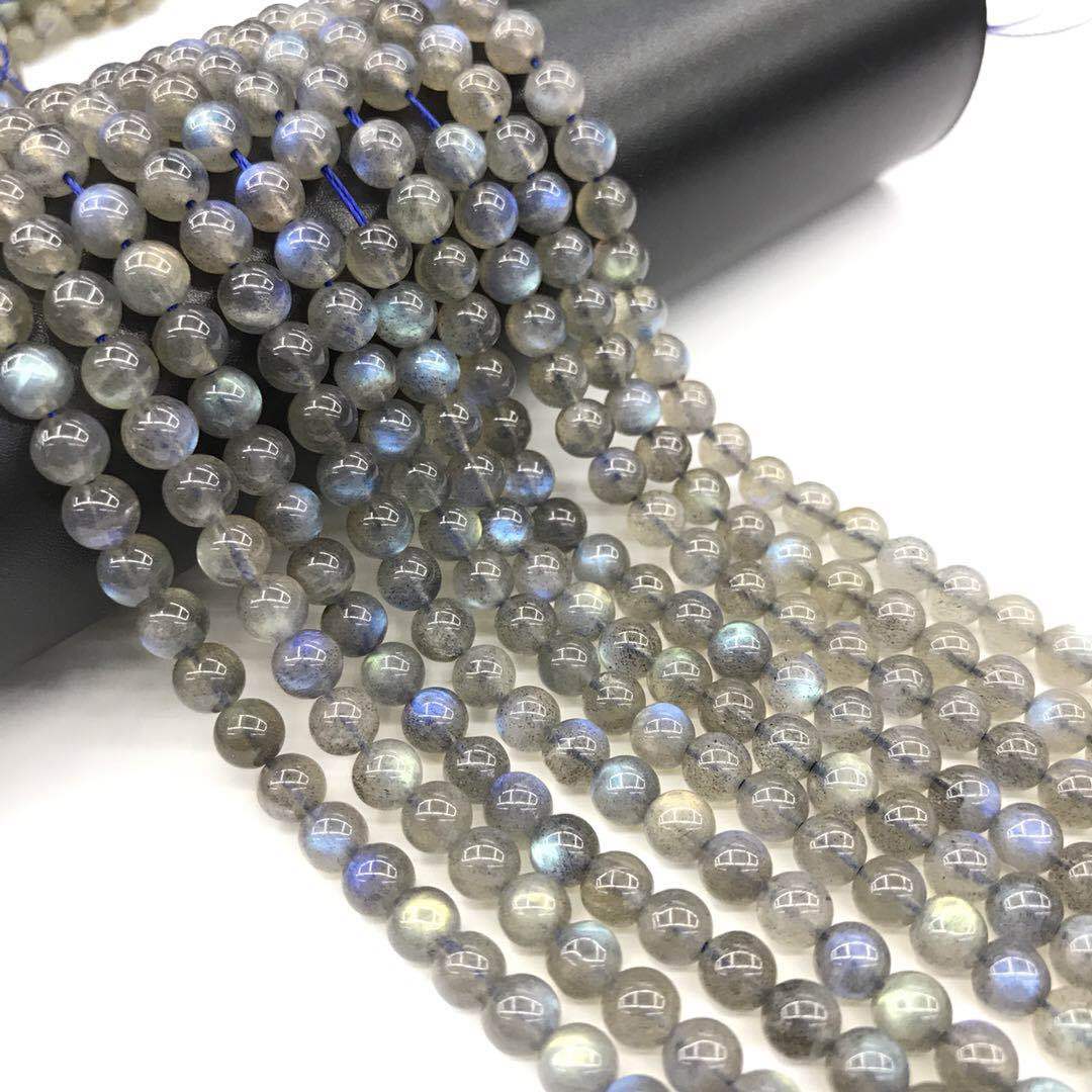 Labradorite round stone beads for DIY