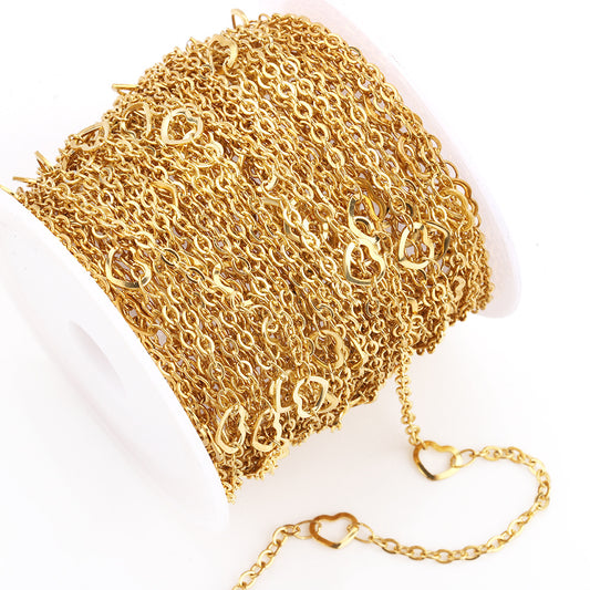 C1257  Handmade Stainless Steel Bulk Chain for DIY