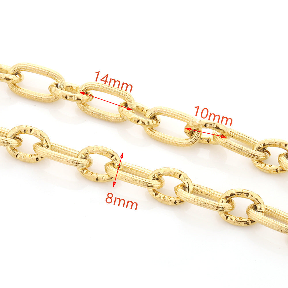 C1540 Chunky chains-Vacuum Plating Waterproof Stainless steel chain