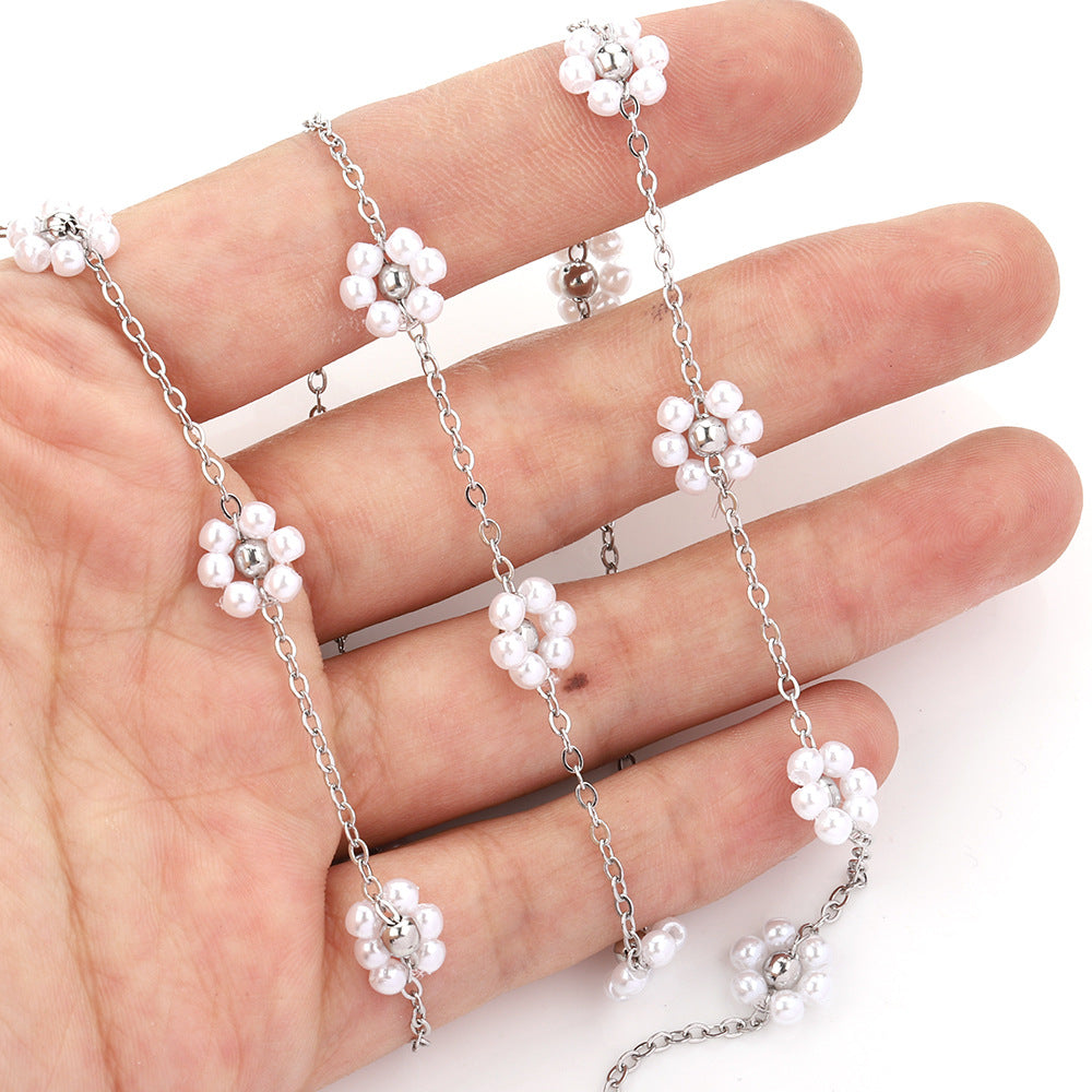 C1347 ABS flower Chain-Stainless Steel Waterproof