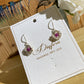Handmade Sterling silver wrap flower earring,S925 silver jewelry set,silver earring
