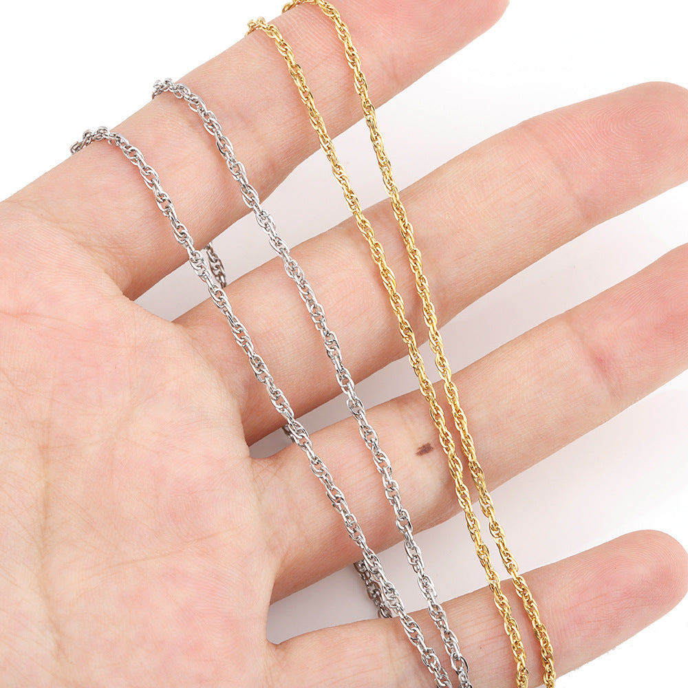 C1296 Twisted thread Chain in stainless steel for DIY
