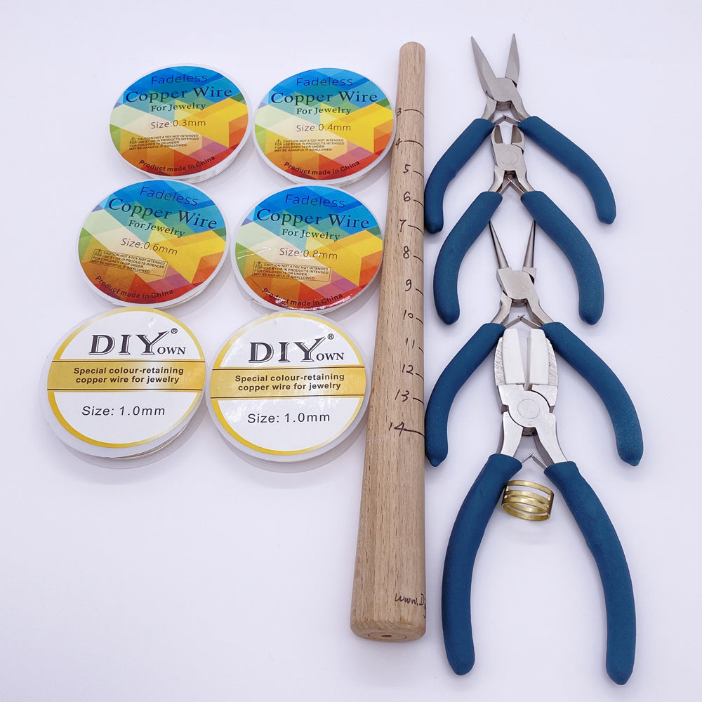Jewelry Making Starter Pack DIY Craft Wire and Tool Kit