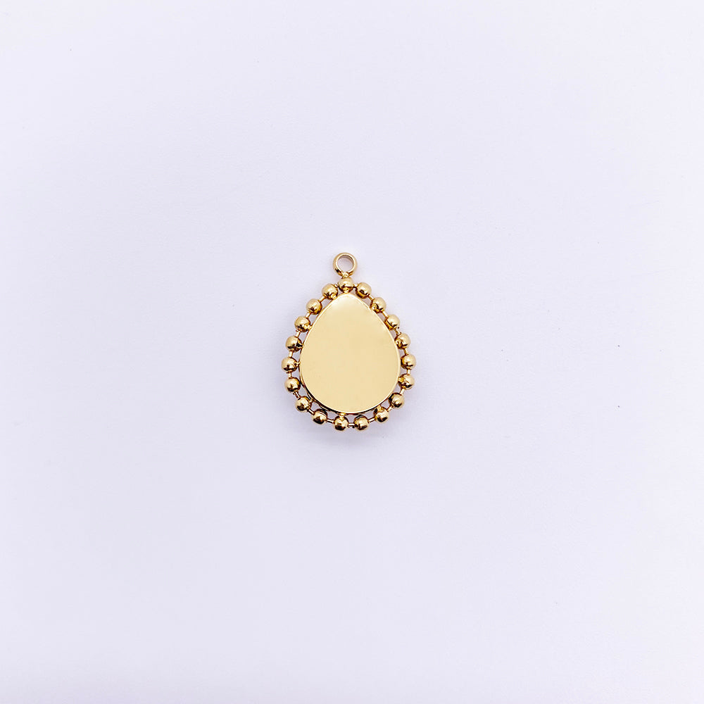 Drop shap lapis pendant