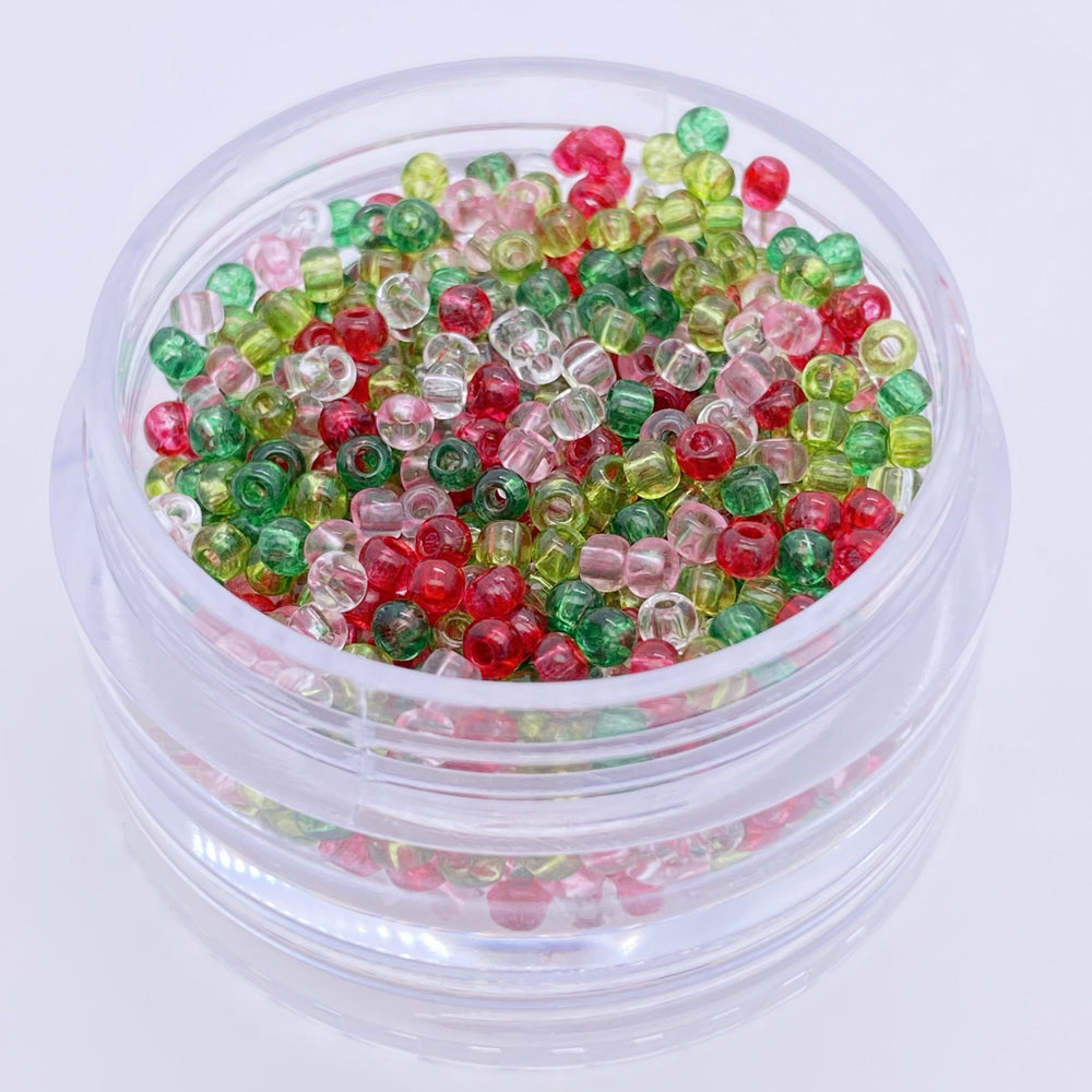 10g 2mm/3mm/4mm clear seed beads for diy bracelet necklace