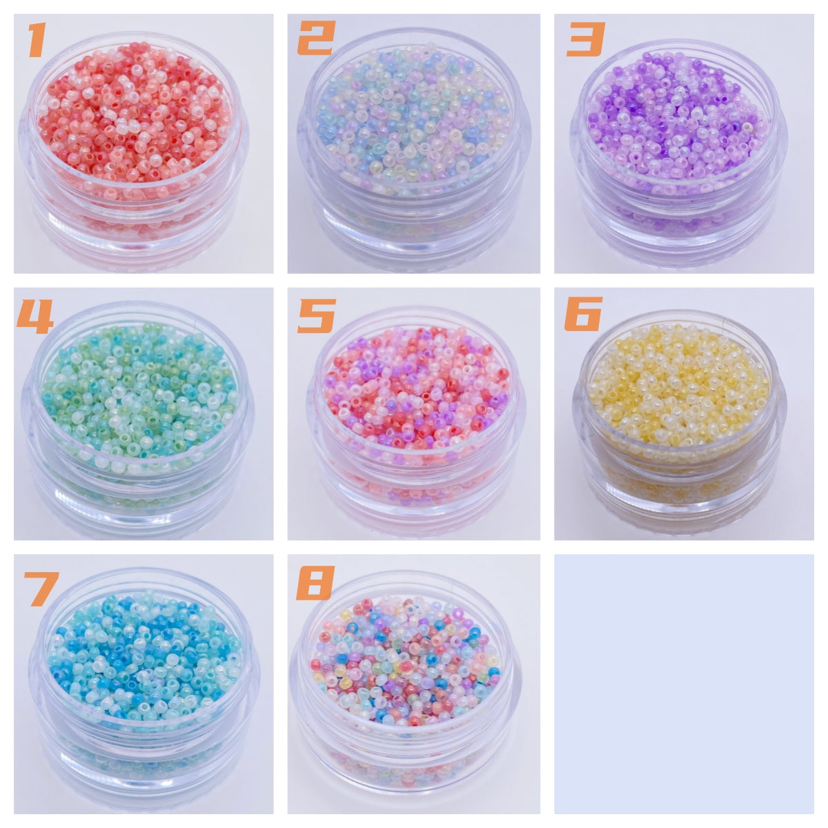 10g cream seed beads for beads work jewelry making