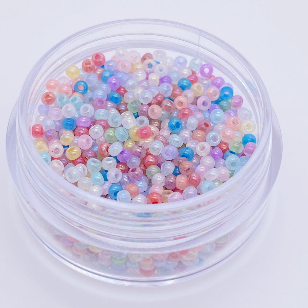 10g cream seed beads for beads work jewelry making