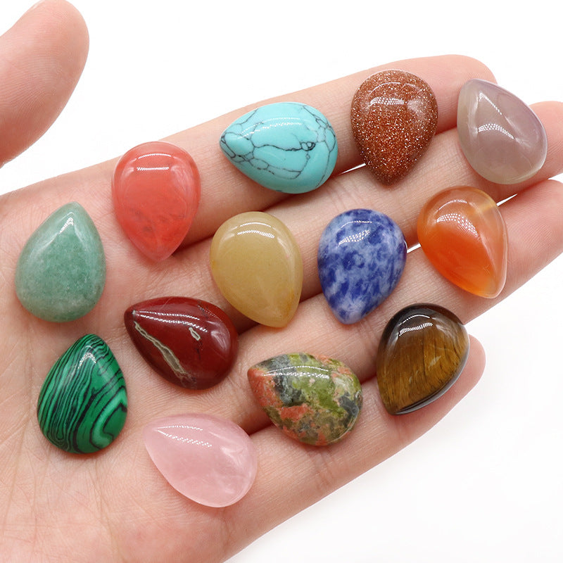 15*20mm Drop shape Oblate stone cabochon