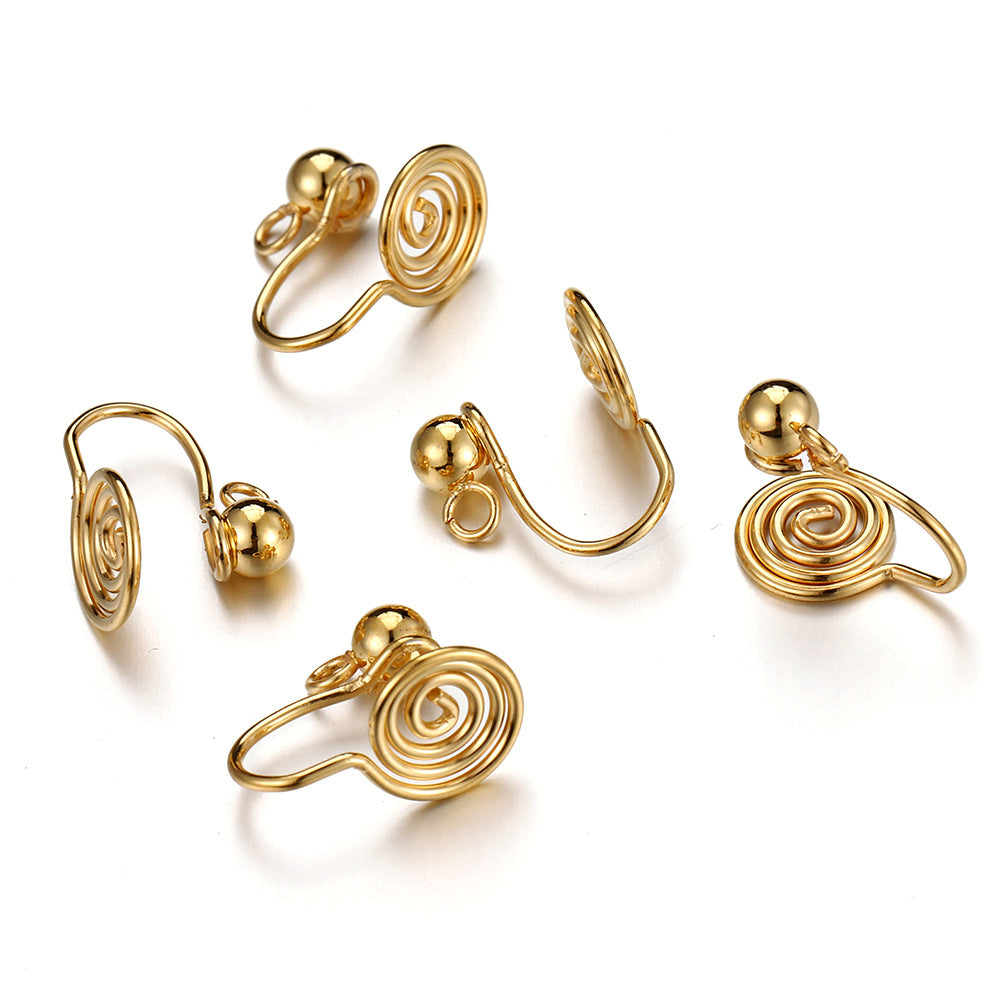 10 PCS Stainless Steel Earclip with silica gel