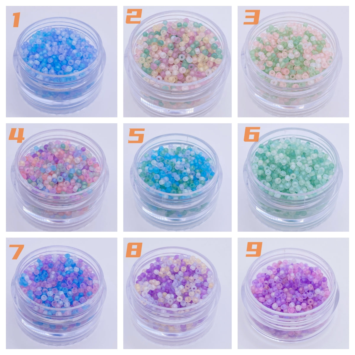 10g frosted beads for beads work jewelry making